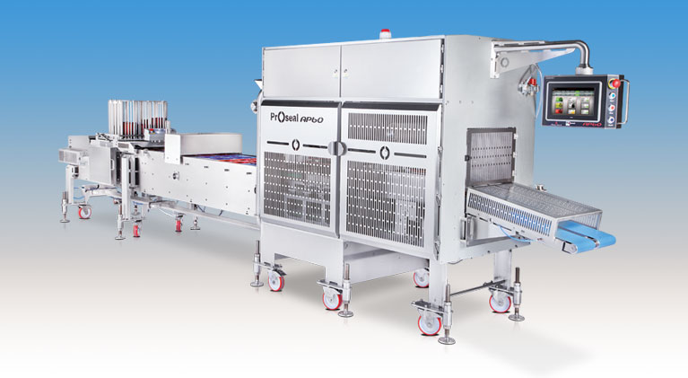 JBT Proseal automatic tray sealing machine for pharmaceutical production